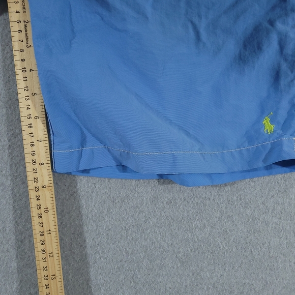 Polo Ralph Lauren Swimwear Mens Large Cargo Board Shorts Swim Trunks Aqua Pony - Picture 14 of 14